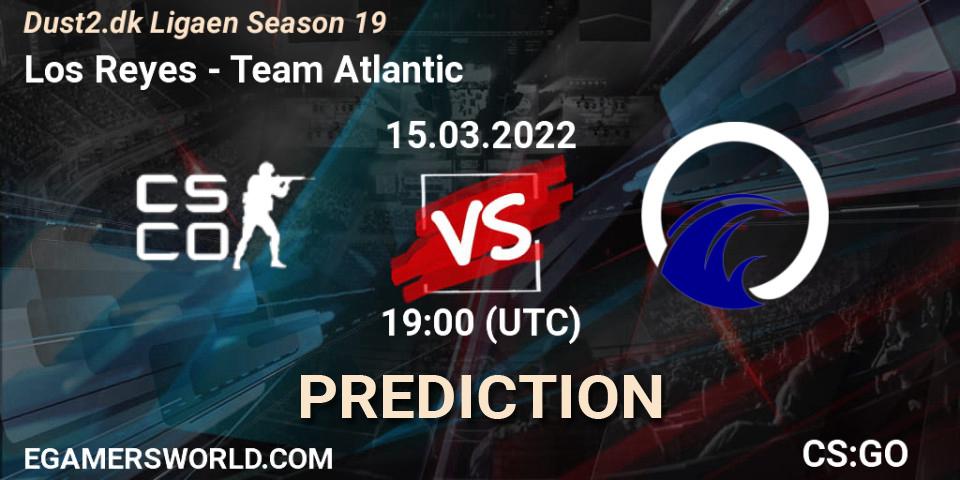 Pronósticos Los Reyes - Team Atlantic. 15.03.2022 at 19:00. Dust2.dk Ligaen Season 19 - Counter-Strike (CS2)