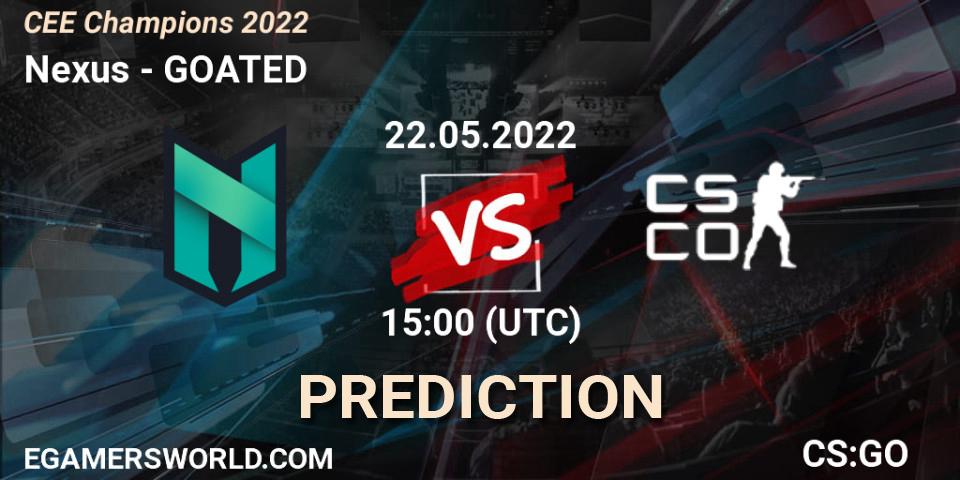 Pronósticos Nexus - GOATED. 22.05.22. CEE Champions 2022 - CS2 (CS:GO)
