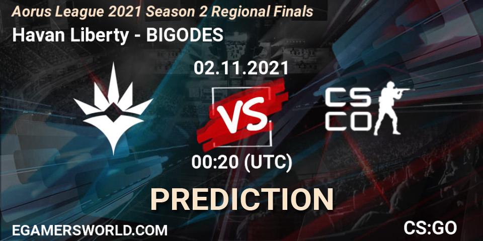 Pronósticos Havan Liberty - BIGODES. 02.11.2021 at 00:10. Aorus League 2021 Season 2 Regional Finals - Counter-Strike (CS2)
