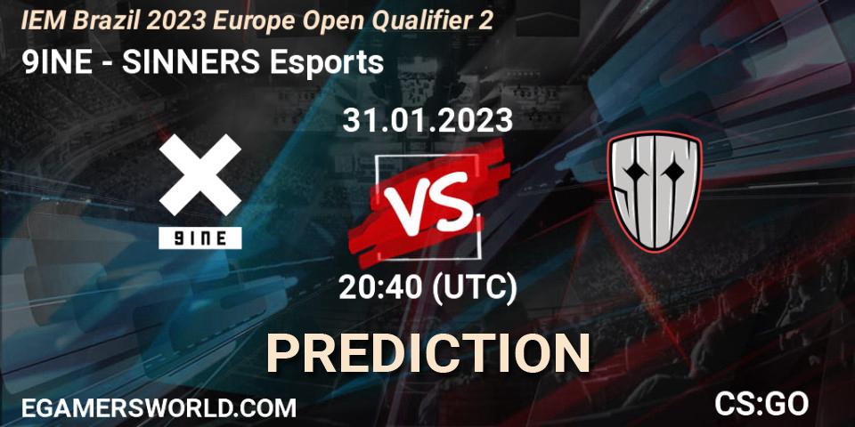 Pronósticos 9INE - SINNERS Esports. 31.01.2023 at 20:45. IEM Brazil Rio 2023 Europe Open Qualifier 2 - Counter-Strike (CS2)