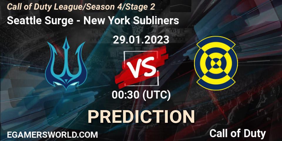 Pronósticos Seattle Surge - New York Subliners. 29.01.23. Call of Duty League 2023: Stage 2 Major Qualifiers - Call of Duty