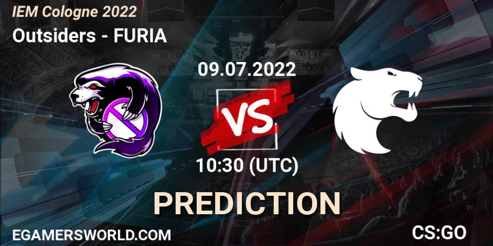 Pronósticos Outsiders - FURIA. 09.07.2022 at 10:30. IEM Cologne 2022 - Counter-Strike (CS2)
