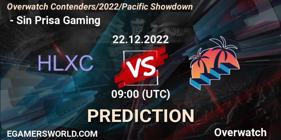 Pronósticos 荷兰小车 - Sin Prisa Gaming. 22.12.22. Overwatch Contenders 2022 Pacific Showdown - Overwatch