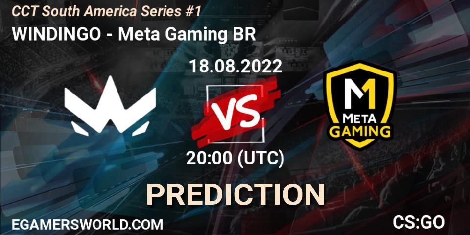 Pronósticos WINDINGO - Meta Gaming BR. 18.08.2022 at 21:30. CCT South America Series #1 - Counter-Strike (CS2)