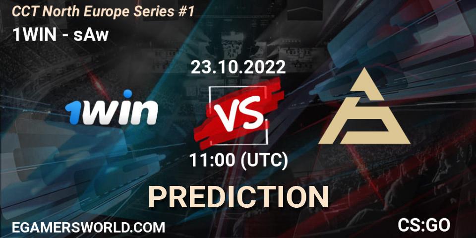 Pronósticos 1WIN - sAw. 23.10.2022 at 12:15. CCT North Europe Series #1 - Counter-Strike (CS2)