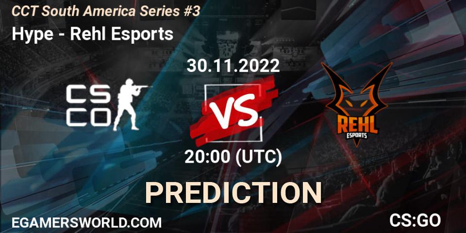 Pronósticos Hype - Rehl Esports. 30.11.22. CCT South America Series #3 - CS2 (CS:GO)