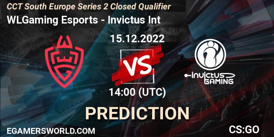 Pronósticos WLGaming Esports - Invictus Int. 15.12.22. CCT South Europe Series 2 Closed Qualifier - CS2 (CS:GO)