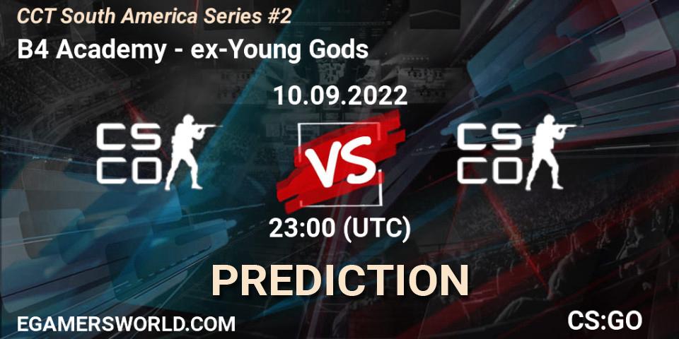 Pronósticos B4 Academy - ex-Young Gods. 11.09.2022 at 00:25. CCT South America Series #2 - Counter-Strike (CS2)