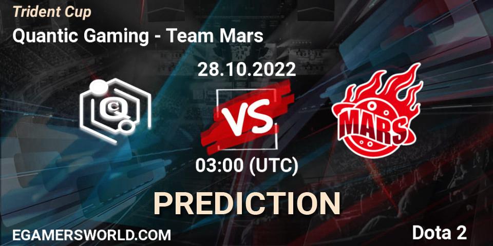 Pronósticos Quantic Gaming - Team Mars. 28.10.22. Trident Cup - Dota 2