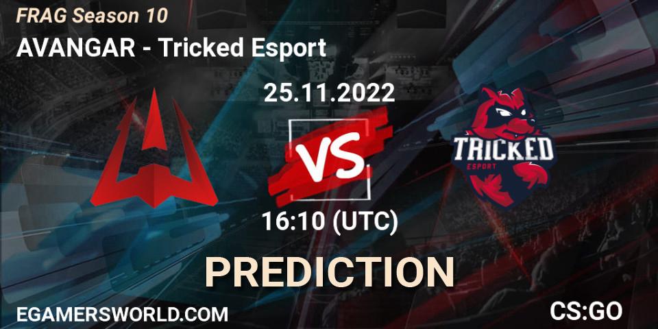 Pronósticos AVANGAR - Tricked Esport. 25.11.2022 at 16:20. FRAG Season 10 - Counter-Strike (CS2)