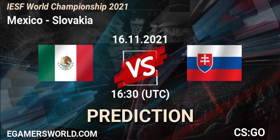 Pronósticos Mexico - Team Slovakia. 16.11.21. IESF World Championship 2021 - CS2 (CS:GO)