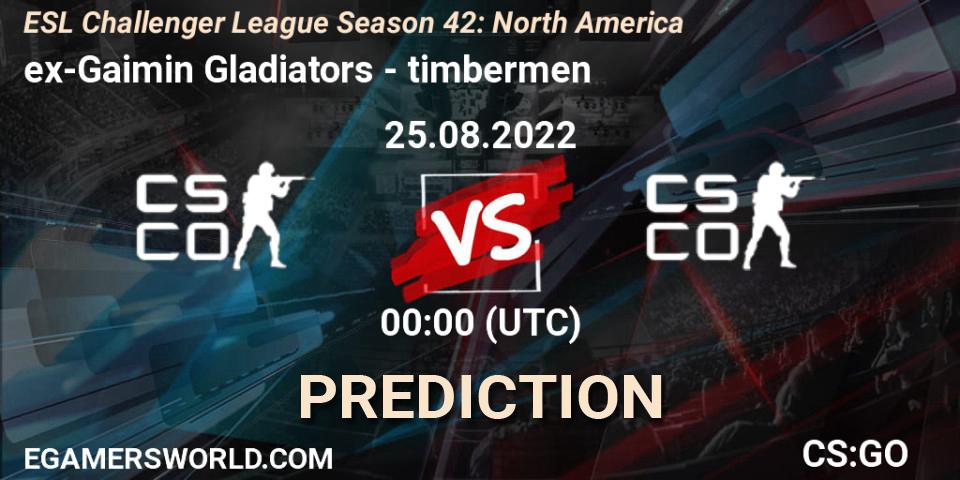 Pronósticos Squirtle Squad - timbermen. 25.08.2022 at 00:00. ESL Challenger League Season 42: North America - Counter-Strike (CS2)
