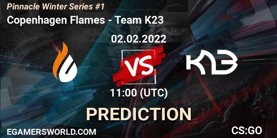 Pronósticos Copenhagen Flames - Team K23. 02.02.2022 at 11:00. Pinnacle Winter Series #1 - Counter-Strike (CS2)