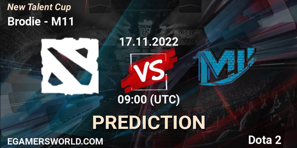 Pronósticos Brodie - M11. 17.11.2022 at 09:00. New Talent Cup - Dota 2