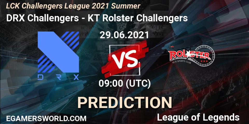 Pronósticos DRX Challengers - KT Rolster Challengers. 29.06.2021 at 09:00. LCK Challengers League 2021 Summer - LoL
