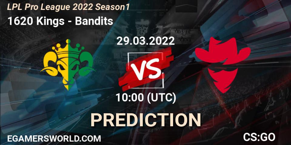 Pronósticos 1620 Kings - Bandits. 29.03.22. LPL Pro League 2022 Season 1 - CS2 (CS:GO)