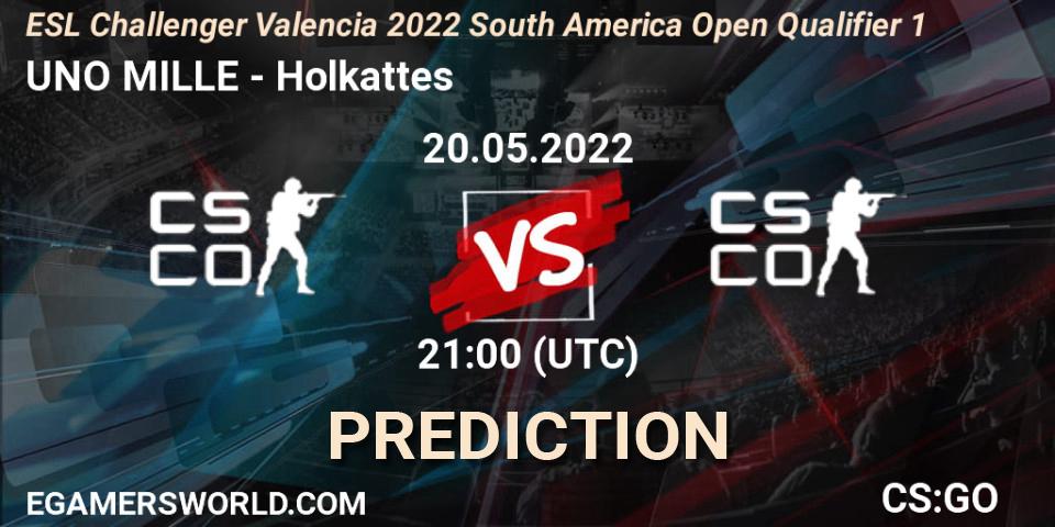 Pronósticos UNO MILLE - Holkattes. 20.05.2022 at 21:00. ESL Challenger Valencia 2022 South America Open Qualifier 1 - Counter-Strike (CS2)