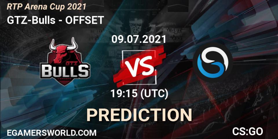 Pronósticos GTZ-Bulls - OFFSET. 09.07.21. RTP Arena Cup 2021 - CS2 (CS:GO)