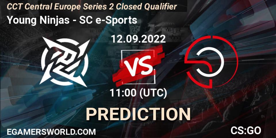 Pronósticos Young Ninjas - SC e-Sports. 12.09.2022 at 11:00. CCT Central Europe Series 2 Closed Qualifier - Counter-Strike (CS2)
