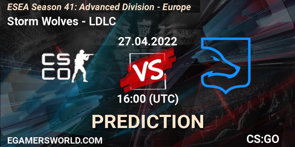 Pronósticos Storm Wolves - LDLC. 27.04.2022 at 16:00. ESEA Season 41: Advanced Division - Europe - Counter-Strike (CS2)