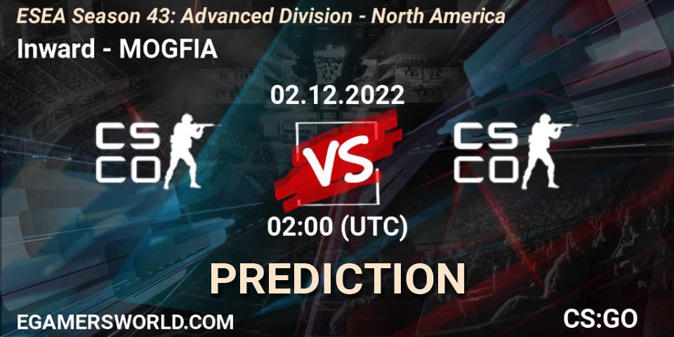 Pronósticos Inward - MOGFIA. 02.12.22. ESEA Season 43: Advanced Division - North America - CS2 (CS:GO)