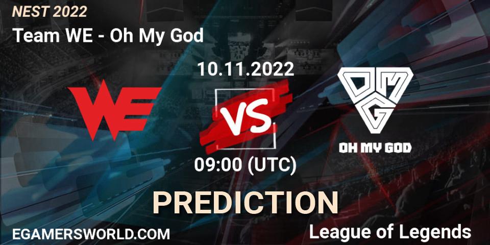 Pronósticos Team WE - Oh My God. 10.11.2022 at 10:00. NEST 2022 - LoL