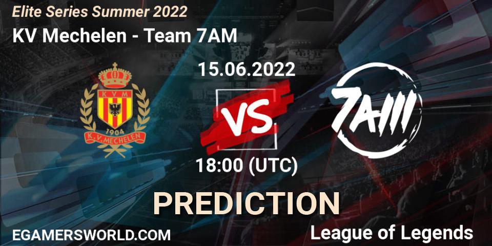 Pronósticos KV Mechelen - Team 7AM. 15.06.2022 at 18:00. Elite Series Summer 2022 - LoL