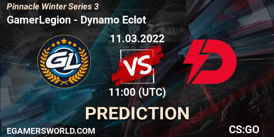 Pronósticos GamerLegion - Dynamo Eclot. 11.03.2022 at 11:10. Pinnacle Winter Series 3 - Counter-Strike (CS2)