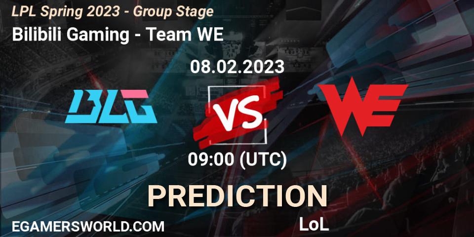 Pronósticos Bilibili Gaming - Team WE. 08.02.23. LPL Spring 2023 - Group Stage - LoL