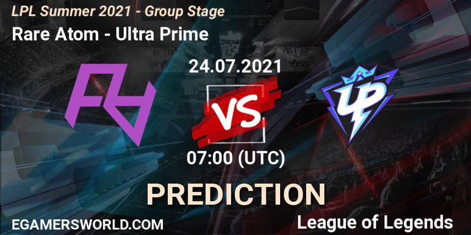 Pronósticos Rare Atom - Ultra Prime. 24.07.2021 at 07:00. LPL Summer 2021 - Group Stage - LoL