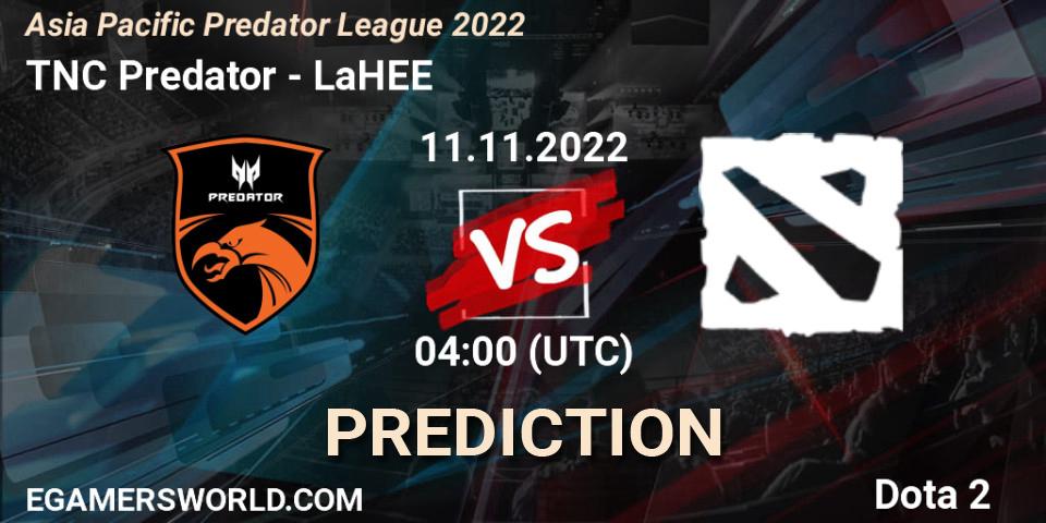 Pronósticos TNC Predator - LaHEE. 11.11.22. Asia Pacific Predator League 2022 - Dota 2
