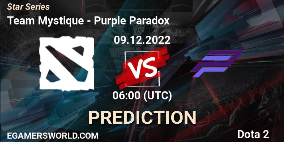 Pronósticos Team Mystique - Purple Paradox. 09.12.22. Star Series - Dota 2