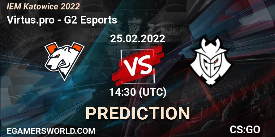 Pronósticos Virtus.pro - G2 Esports. 25.02.22. IEM Katowice 2022 - CS2 (CS:GO)