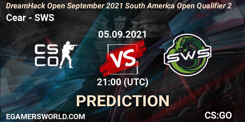 Pronósticos Ceará eSports - SWS. 05.09.2021 at 21:10. DreamHack Open September 2021 South America Open Qualifier 2 - Counter-Strike (CS2)