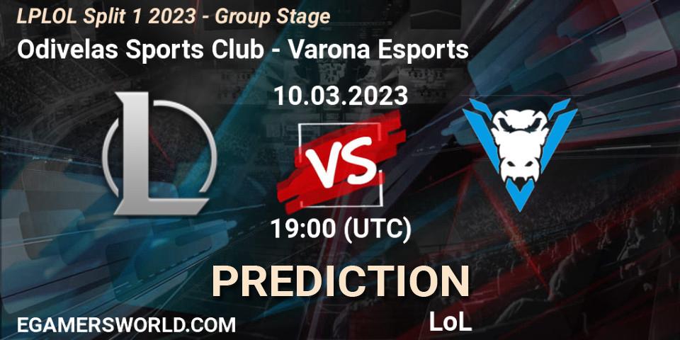 Pronósticos Odivelas Sports Club - Varona Esports. 10.03.23. LPLOL Split 1 2023 - Group Stage - LoL