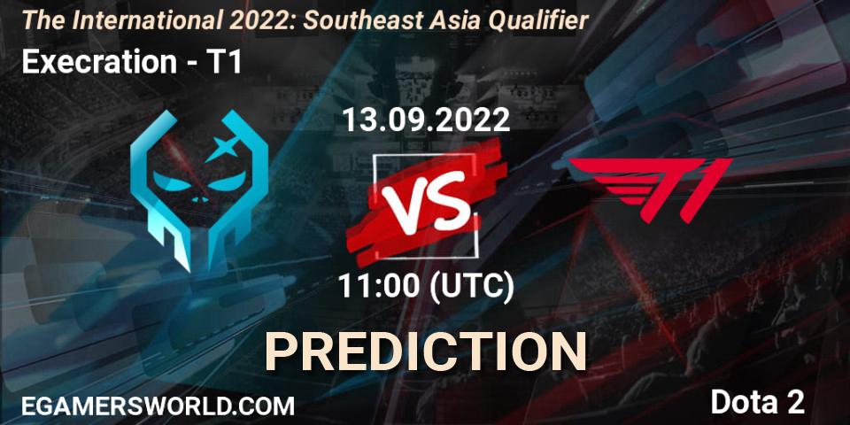 Pronósticos Execration - T1. 13.09.2022 at 09:49. The International 2022: Southeast Asia Qualifier - Dota 2