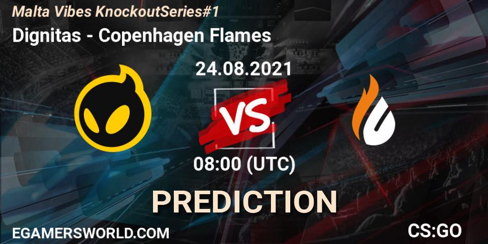 Pronósticos Dignitas - Copenhagen Flames. 24.08.21. Malta Vibes Knockout Series #1 - CS2 (CS:GO)
