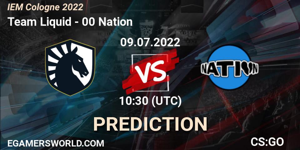 Pronósticos Team Liquid - 00 Nation. 09.07.2022 at 10:30. IEM Cologne 2022 - Counter-Strike (CS2)