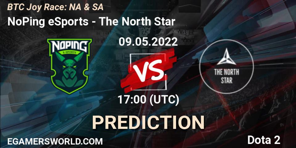 Pronósticos NoPing eSports - The North Star. 09.05.2022 at 17:05. BTC Joy Race: NA & SA - Dota 2