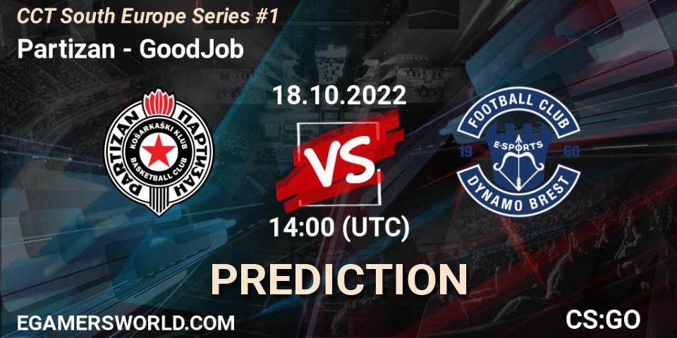 Pronósticos Partizan - GoodJob. 18.10.22. CCT South Europe Series #1 - CS2 (CS:GO)