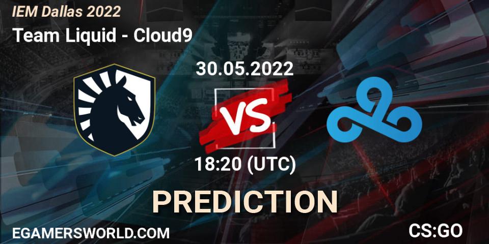 Pronósticos Team Liquid - Cloud9. 30.05.2022 at 18:45. IEM Dallas 2022 - Counter-Strike (CS2)