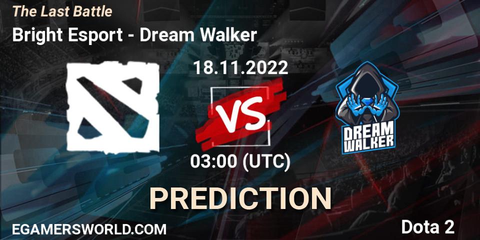 Pronósticos NerdRig - Dream Walker. 18.11.2022 at 03:00. The Last Battle - Dota 2