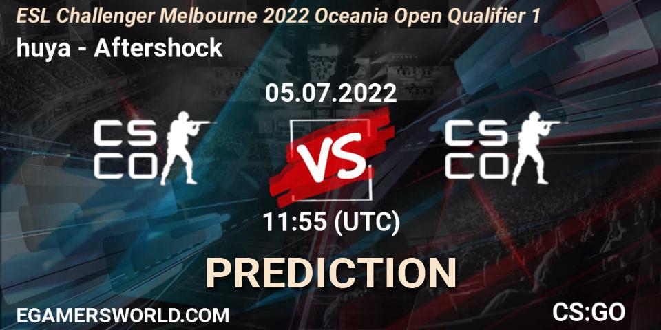 Pronósticos huya - Aftershock. 05.07.22. ESL Challenger Melbourne 2022 Oceania Open Qualifier 1 - CS2 (CS:GO)