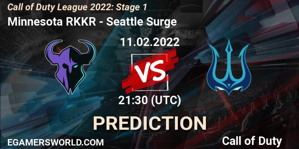 Pronósticos Minnesota RØKKR - Seattle Surge. 11.02.22. Call of Duty League 2022: Stage 1 - Call of Duty
