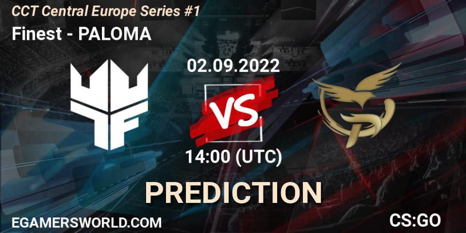 Pronósticos Finest - Esports Club Kyiv. 02.09.2022 at 14:00. CCT Central Europe Series #1 - Counter-Strike (CS2)