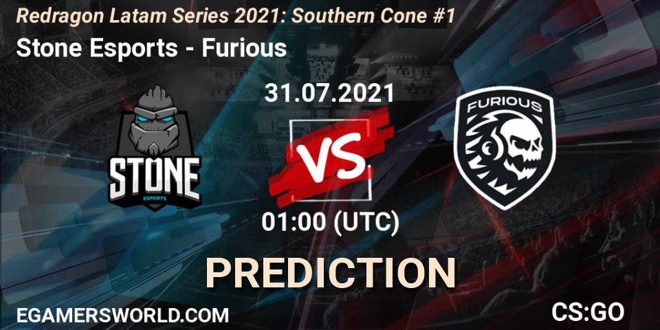 Pronósticos Stone Esports - Furious. 31.07.2021 at 00:45. Redragon Latam Series 2021: Southern Cone #1 - Counter-Strike (CS2)