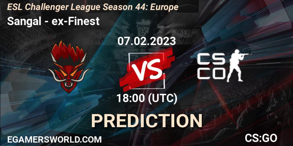 Pronósticos Sangal - ex-Finest. 07.02.23. ESL Challenger League Season 44: Europe - CS2 (CS:GO)
