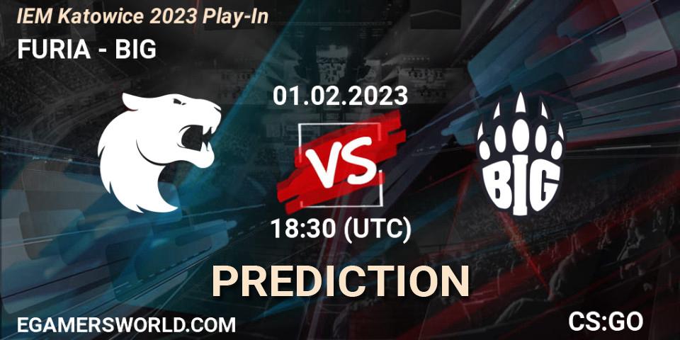 Pronósticos FURIA - BIG. 01.02.23. IEM Katowice 2023 Play-In - CS2 (CS:GO)