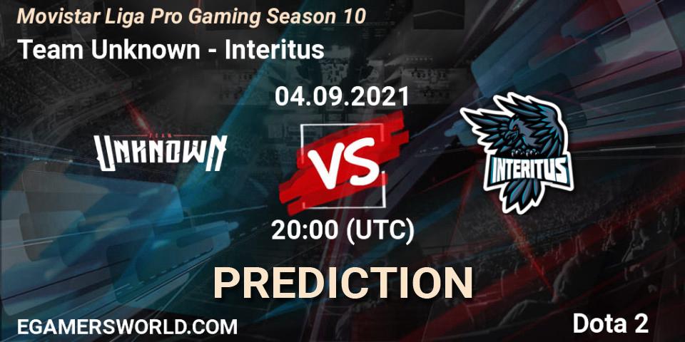 Pronósticos Team Unknown - Interitus. 09.09.21. Movistar Liga Pro Gaming Season 10 - Dota 2