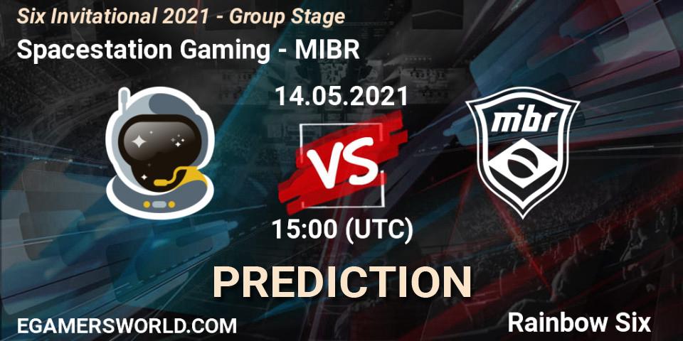 Pronósticos Spacestation Gaming - MIBR. 14.05.2021 at 16:00. Six Invitational 2021 - Group Stage - Rainbow Six